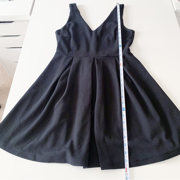 Lush fit and flare skater dress black size medium - Picture 6 of 7